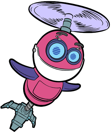 Images Were Colored And Clipped By Cartoon Clipart - Crush And Whirly Rusty Rivets (376x444)