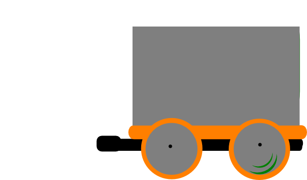 Toot Toot Train And Carriage Clip Art - Train (600x352)