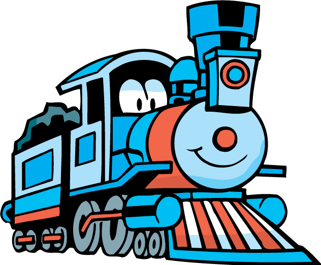 Cute Toy Train Old Engine Locomotive Design Element - Coloring Book Of Trains (632x522)