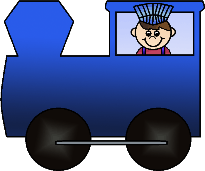 Railroad Clipart Blue Train - Train (763x625)