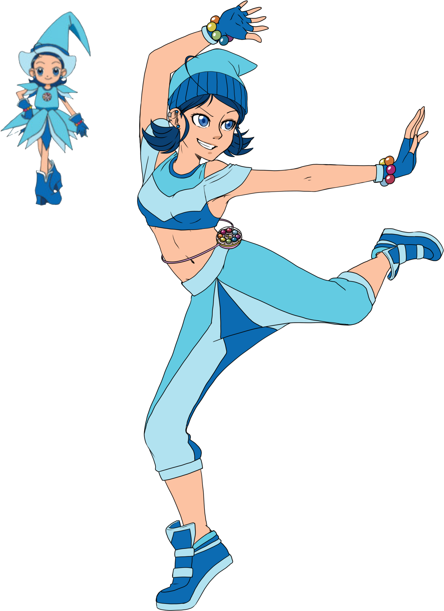 Ojamajo Dance Redesigns - دروبي مع دوريمي (1600x2057)