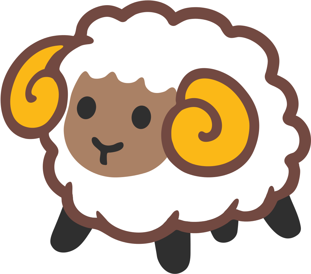 Android Sheep Emoji (1024x1024)