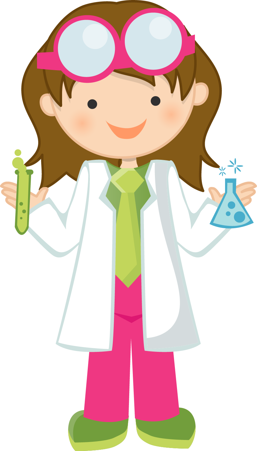Clip Arts Related To - Girl Scientist Png (861x1510)