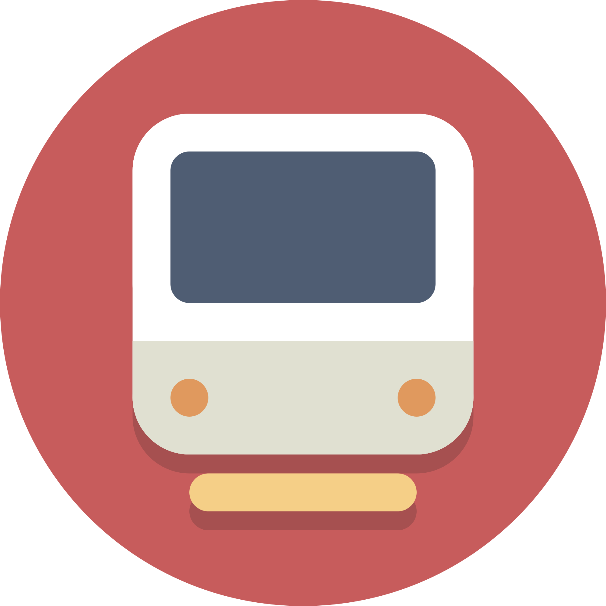 Circle Icons Train - Train Icon Png (2000x2000)