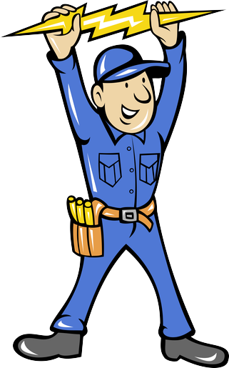 Electrical Clipart Png - Electric Installation Cartoon (321x515)