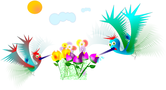 Hummingbird Flower Clip Art - Hummingbird Flower Clip Art (800x582)