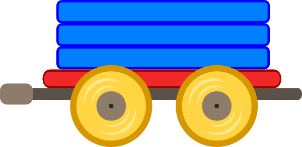 Loco Train Clip Art - Train Carriage Clipart (600x293)
