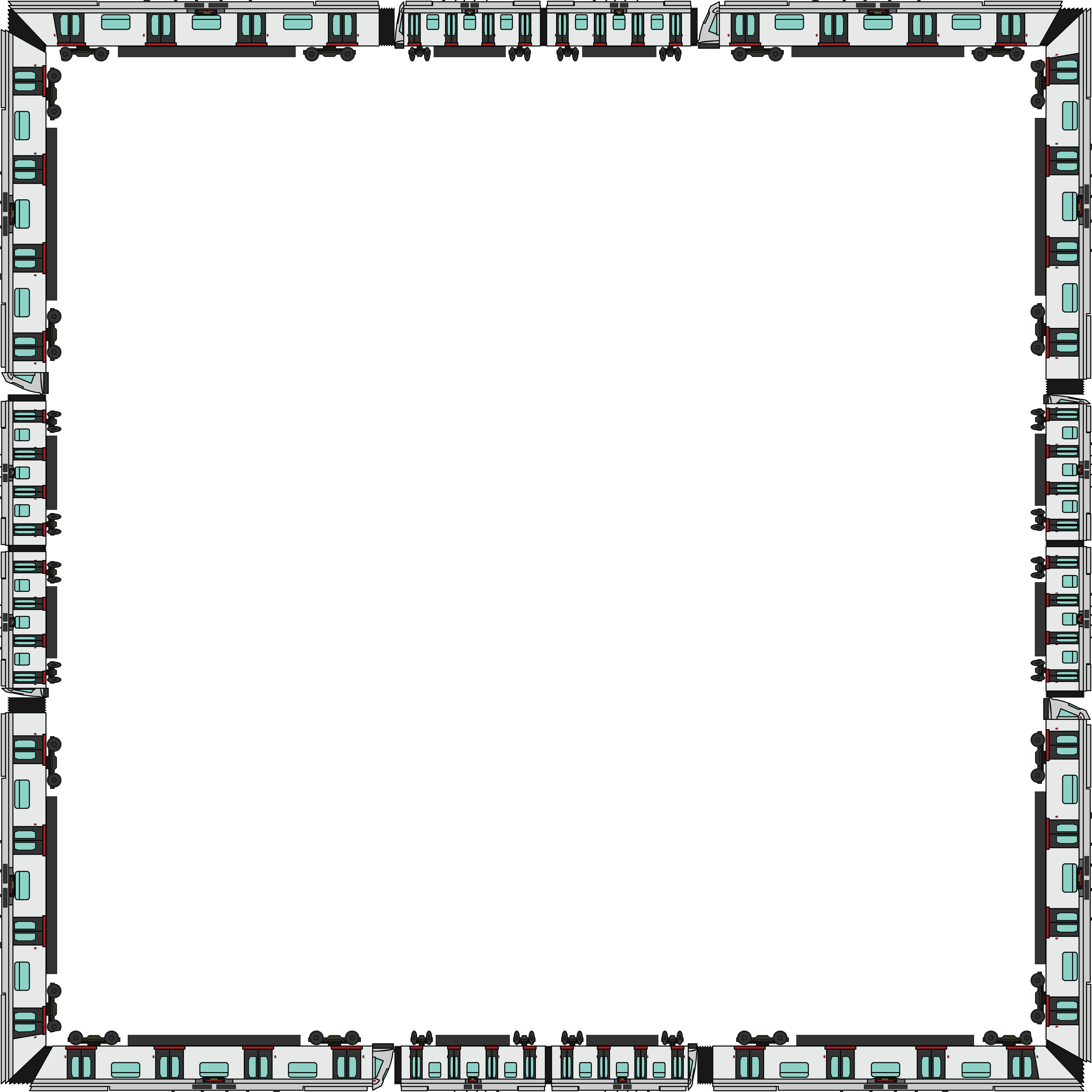 Free Clipart Of A Train Border - Icon (4000x4000)