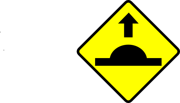 Speed Hump Ahead Sign (600x344)