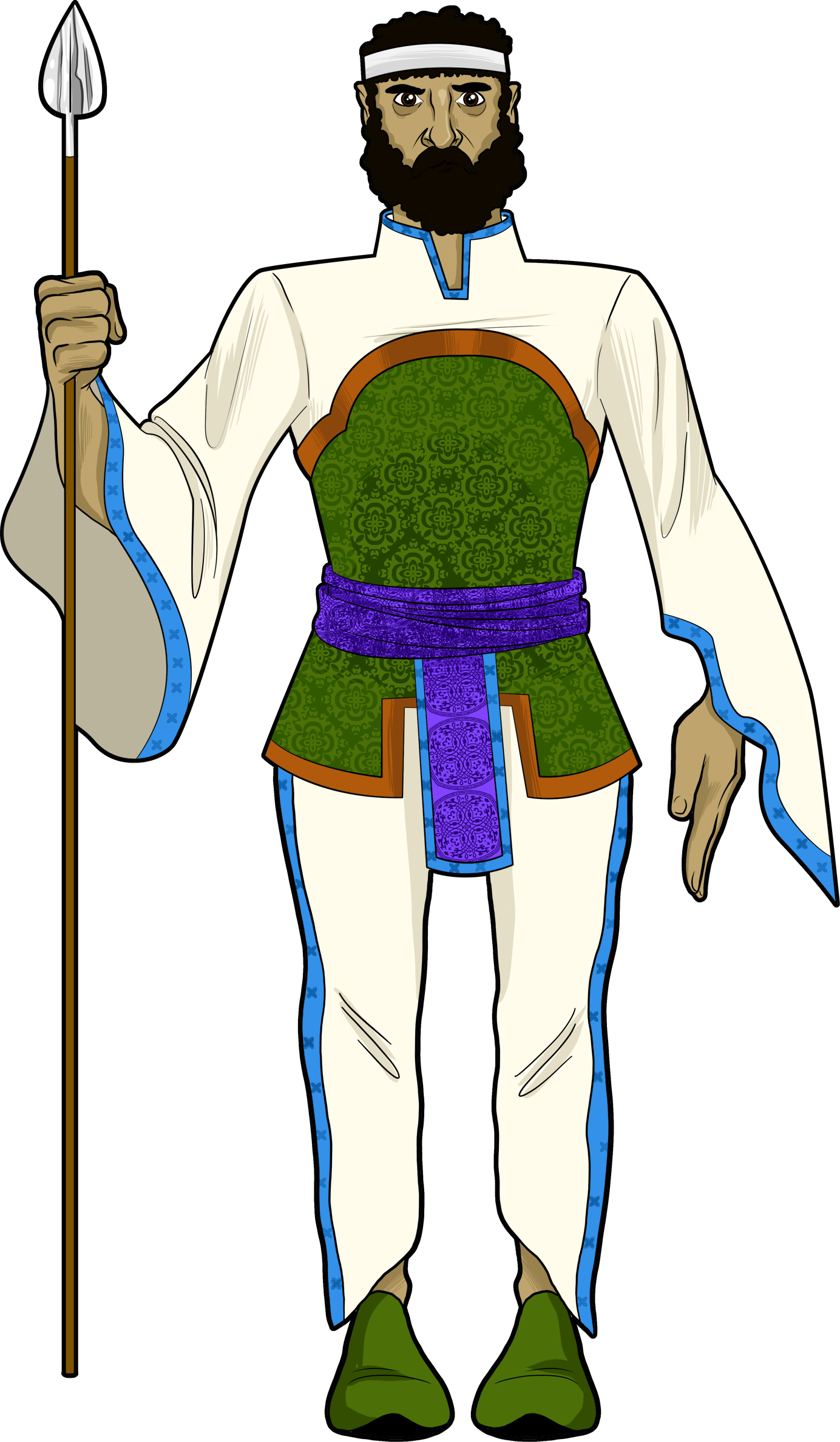 Persian Soldier Cliparts - Theseus (1384x2375)