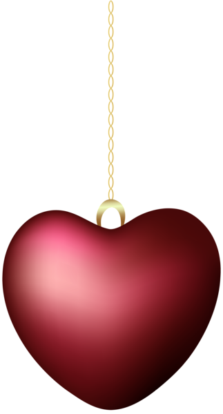 Clip Art - Hanging Heart Png (323x600)