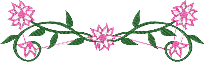 Border Flowers Wedding Invitation Clip Art - Flower Divider Black And White (800x800)