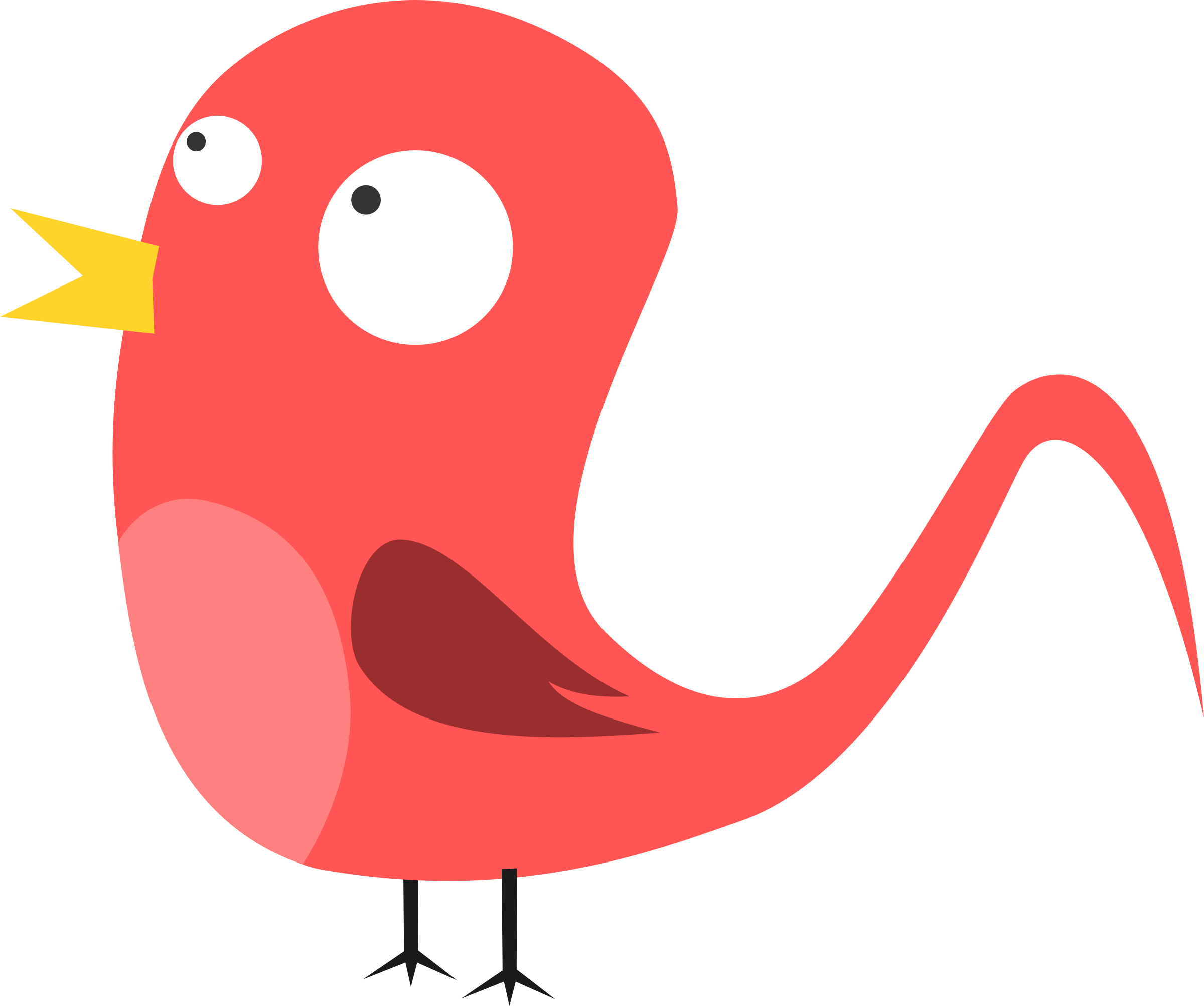 Red Bird Clipart 7, - Arca Italian School (2400x2005)
