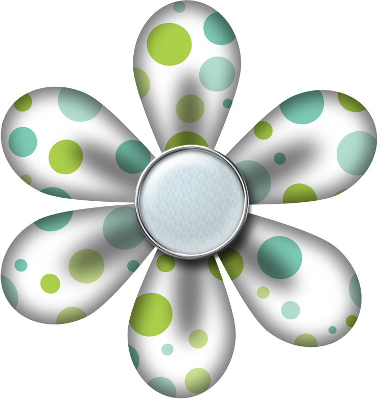 B *✿* Clipart Png - Scrapbook Flower Clip Art Png (740x781)