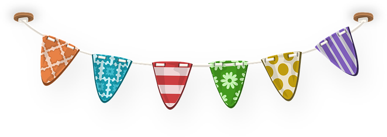 Bunting Border Cliparts 11, - Bunting (960x480)