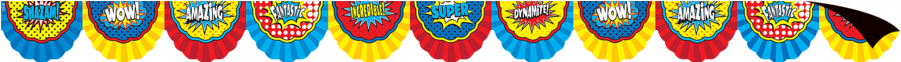 Superhero Bunting Magnetic Borders Alternate Image - Superhero Bunting Magnetic Borders Alternate Image (900x900)