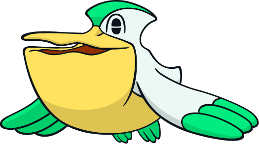 Shiny Pelipper Global Link Art By Trainerparshen - Shiny Pelipper (525x293)