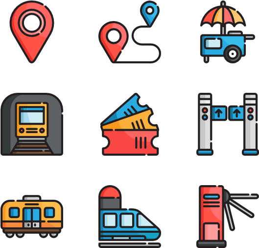 Subway Station - Icons For Web Design (600x564)