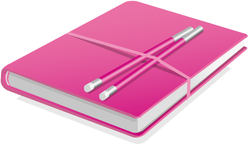 Free Vector Color Book Icon - Pink Book Icon Png (512x512)