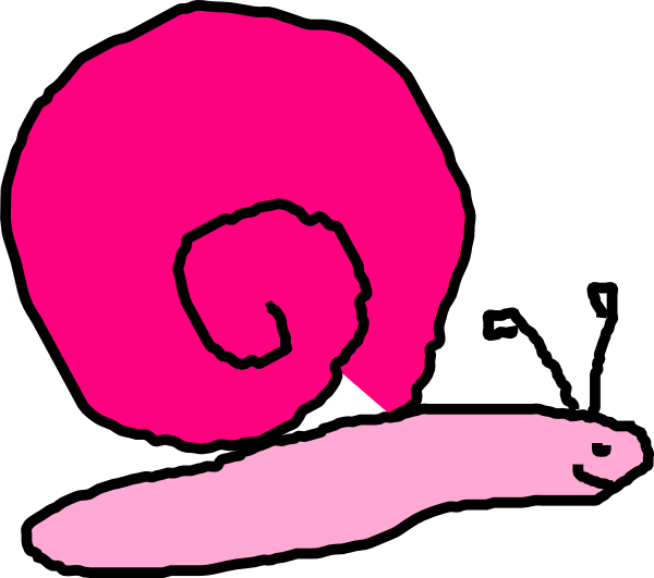 Pink Snail Clip Art - Clip Art (600x531)