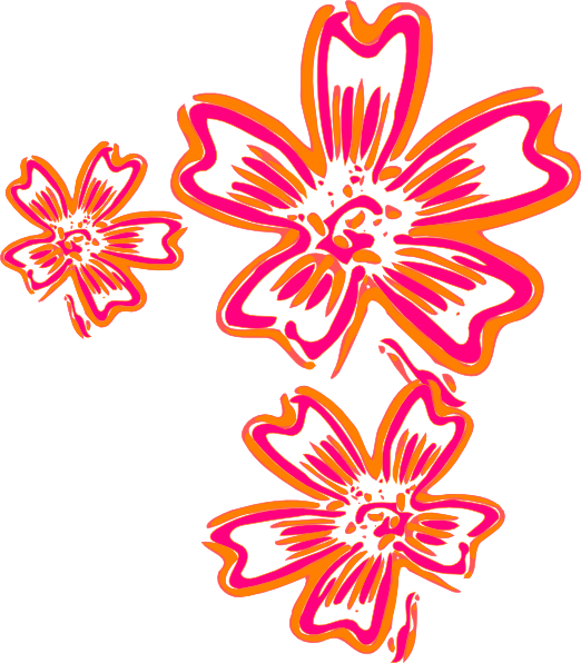 Flower Clip Art At Clker - Flower Karikatur (522x596)