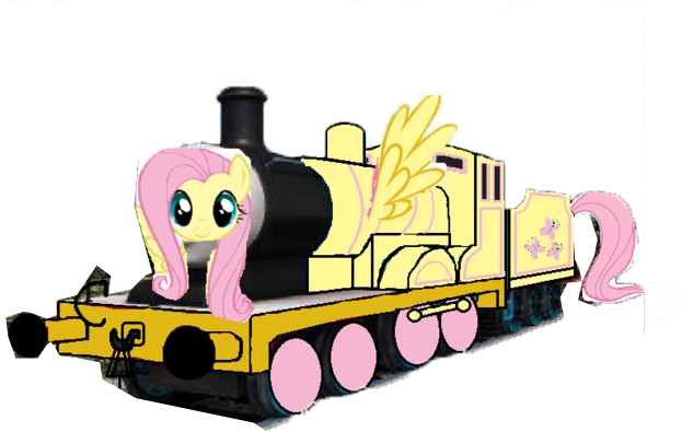 Mlp Fluttershy As A Thomas Character - Pony Friendship Is Magic Fluttershy (640x414)