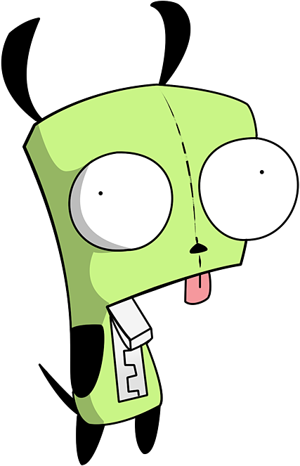 Gir From Nickelodeon Show, "invader Zim - Invader Zim Easy Drawing (500x752)