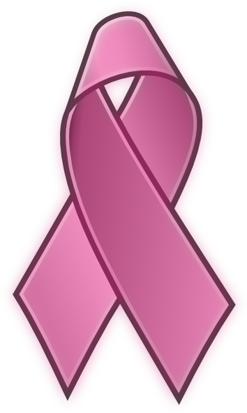 Photos Of Pink Ribbon Clip Art Ribbon Bow Clip Art - Cancer Ribbon Clip Art (360x597)