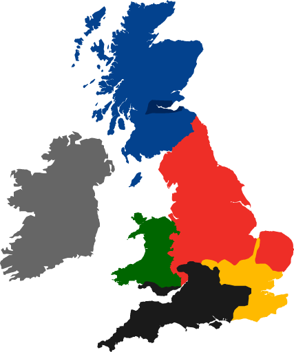 Britrail Spirit Of Scotland Pass - Warrington On Uk Map (427x512)