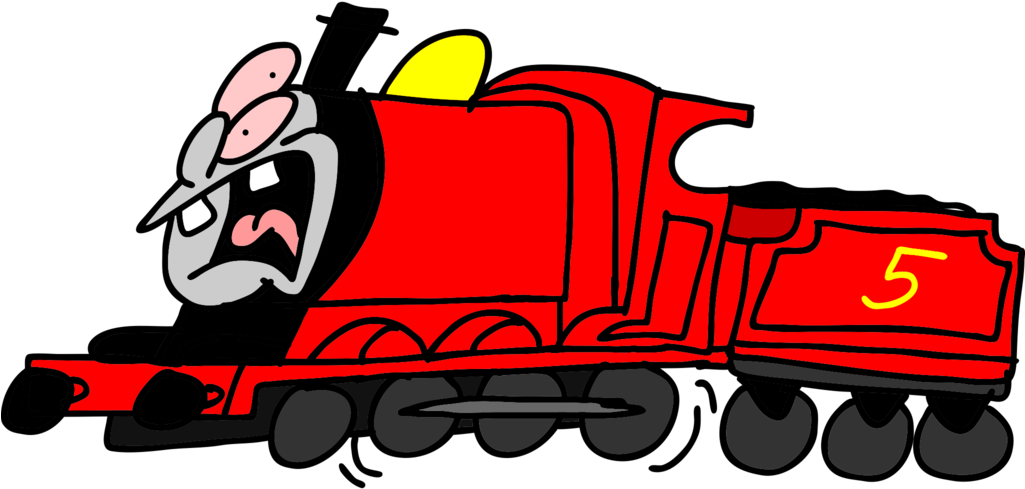 James The Red Engine By Superzachbros123 - James The Red Engine (1024x576)