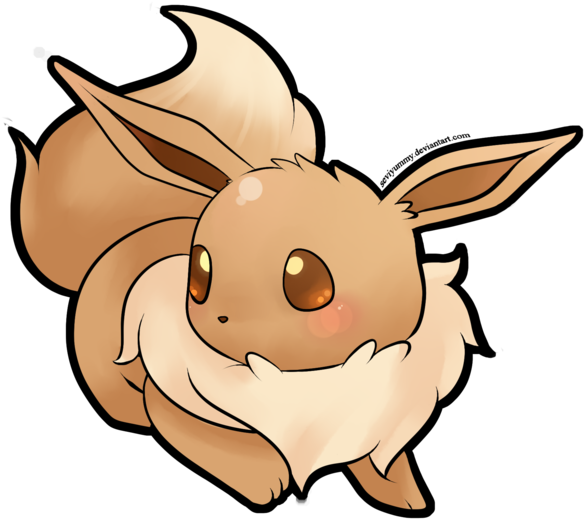 Quick Eevee Drawing By Seviyummy - Eevee Drawing (600x552)
