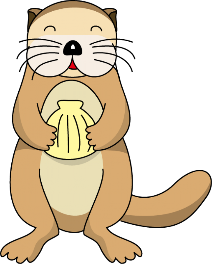 Otter Clip Art - Sea Otter Cartoon (728x907)