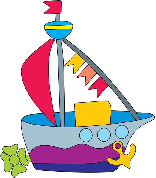 Explore Cute Clipart, Transportation Theme, And More - Toy Boat Clipart (556x600)