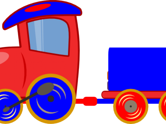 Cartoon Train Engine - Toy Trains Cartoons Png (640x480)