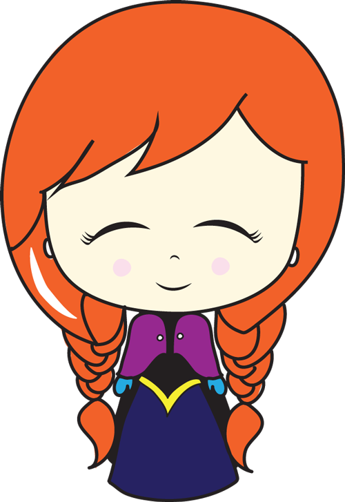 How To Draw A Chibi Baby Anna From Frozen With Easy - Anna Frozen Drawing Chibi (500x727)
