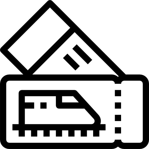 Train Ticket Free Icon - Ticket (512x512)