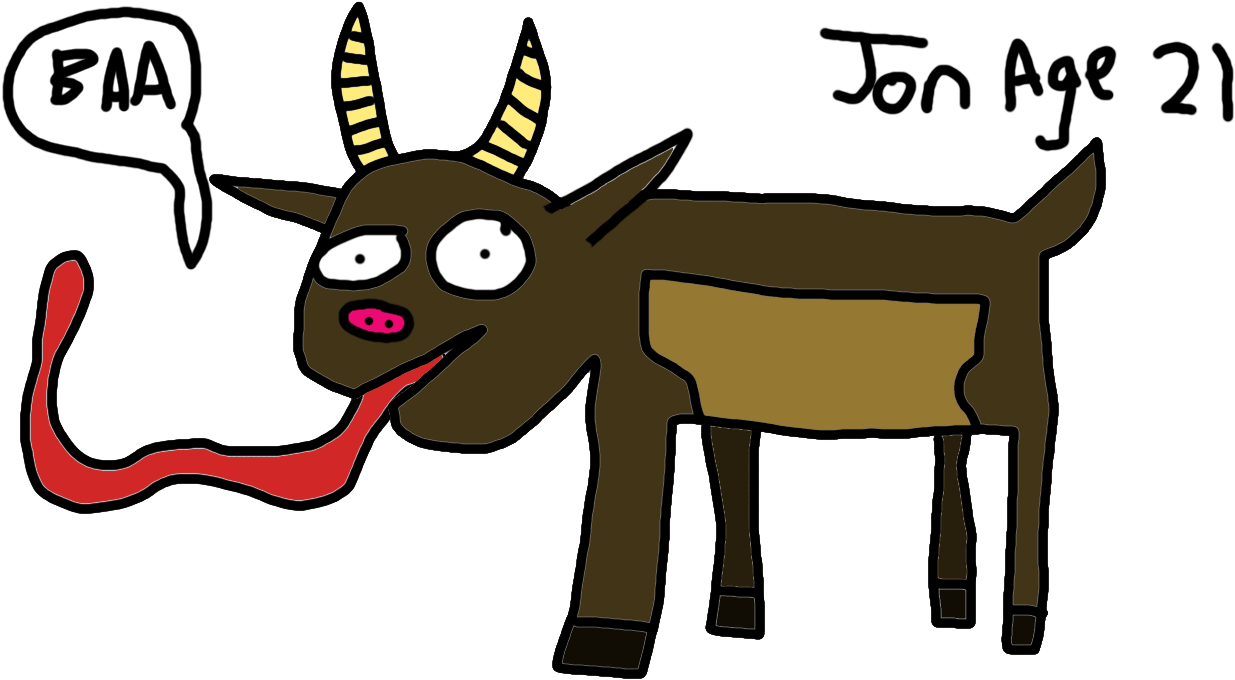 I Followed A Professional Tutorial To Draw My Goat - Bad Goat Drawing (1280x720)