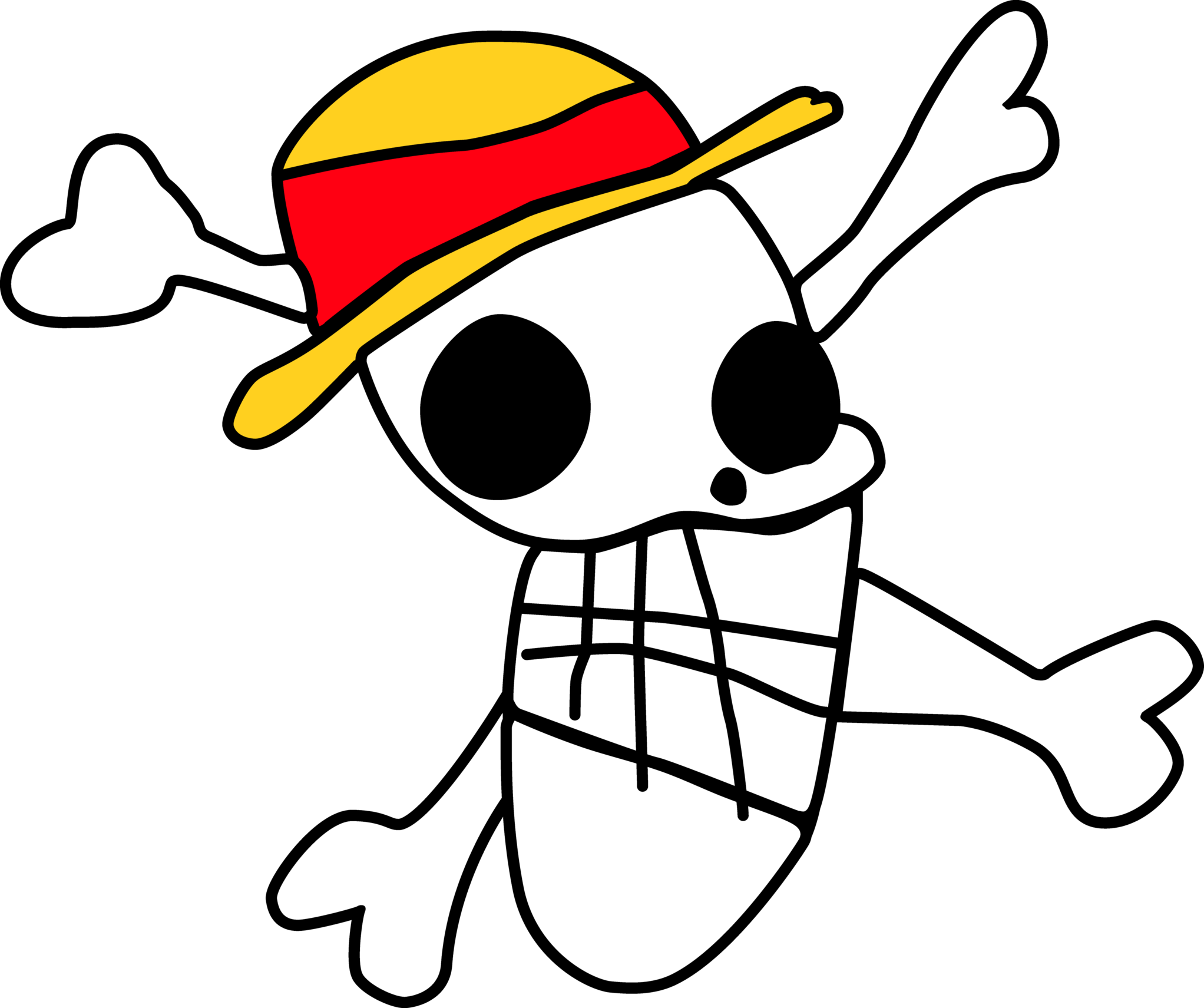 Luffy's Flag Drawing By Zerocustom1989 - One Piece Flag Luffy (3840x3215)