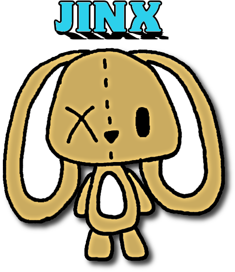 Jinx Bunny Plushie Drawing By Kiddomerriweather - Plushie Drawings (600x600)