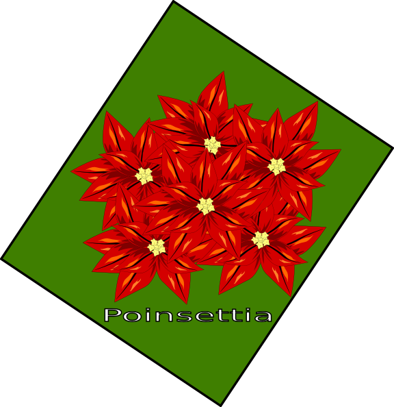 Flor De Navidad Clip Art - Motif (576x594)