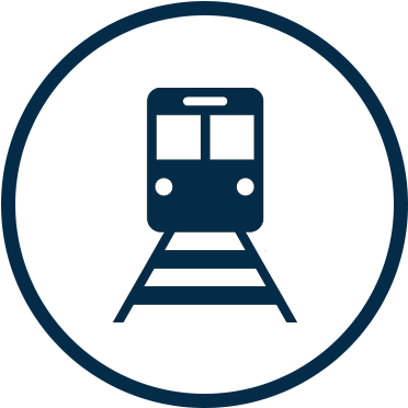 Railway - Train Icon Png White (394x394)