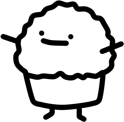 Cute Rainbow Clipart Black And White - It's Muffin Time Gif (475x483)