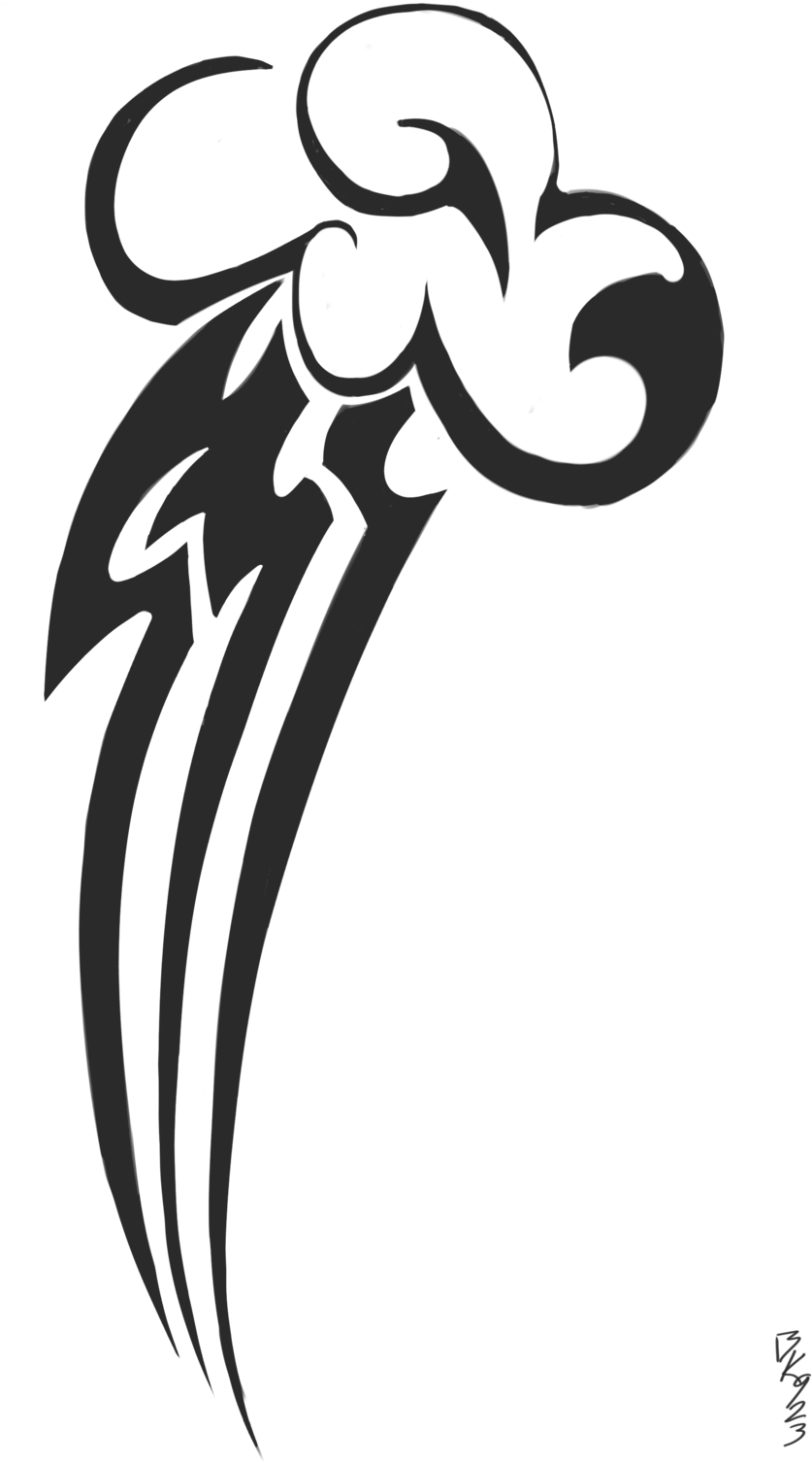 Tribal Raindow Dash Cutie Mark By Bloodkiaser923 On - Rainbow Dash Cutie Mark Tribal (1024x1536)