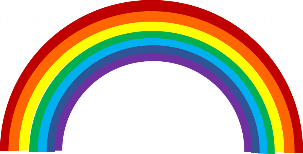 Pleasurable Rainbow Clipart Photos Pictures National - Colors Of The Rainbow (1024x522)