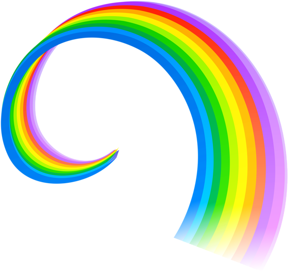 Rainbow Line Png Clipart - Rainbow Png (600x578)