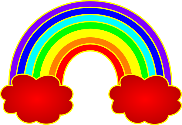 Rainbow Clip Art - Clip Art (600x412)