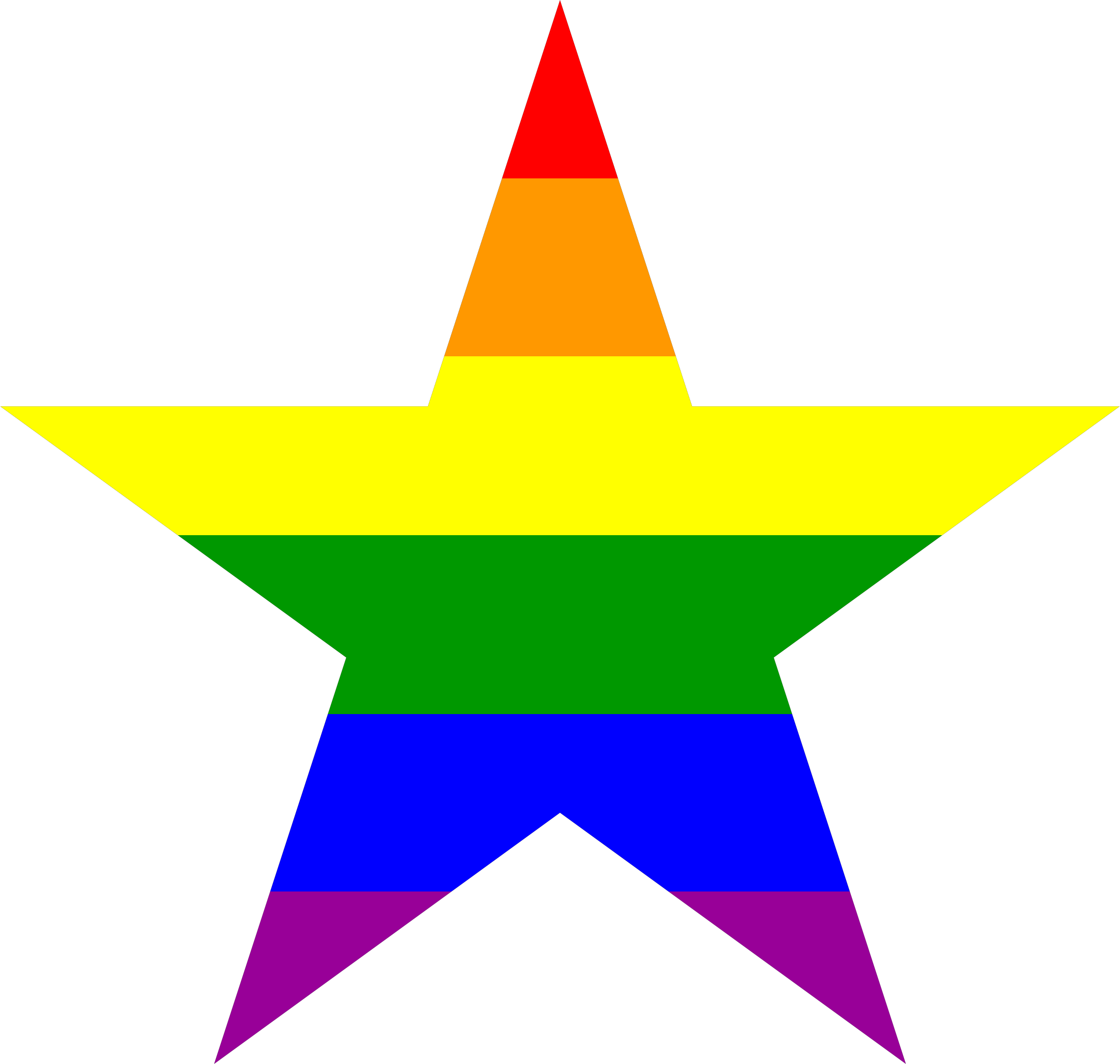 Rainbow Stars Clipart - Rainbow Star Clip Art (2284x2171)