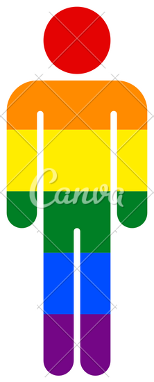 Rainbow Clipart Man - Graphic Design (222x550)