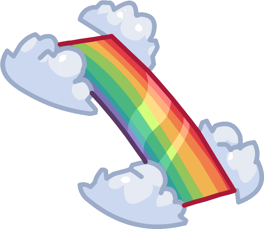 Rainbow Bridge Club Penguin Wiki Fandom Powered By - Club Penguin Rainbow Furniture (908x792)