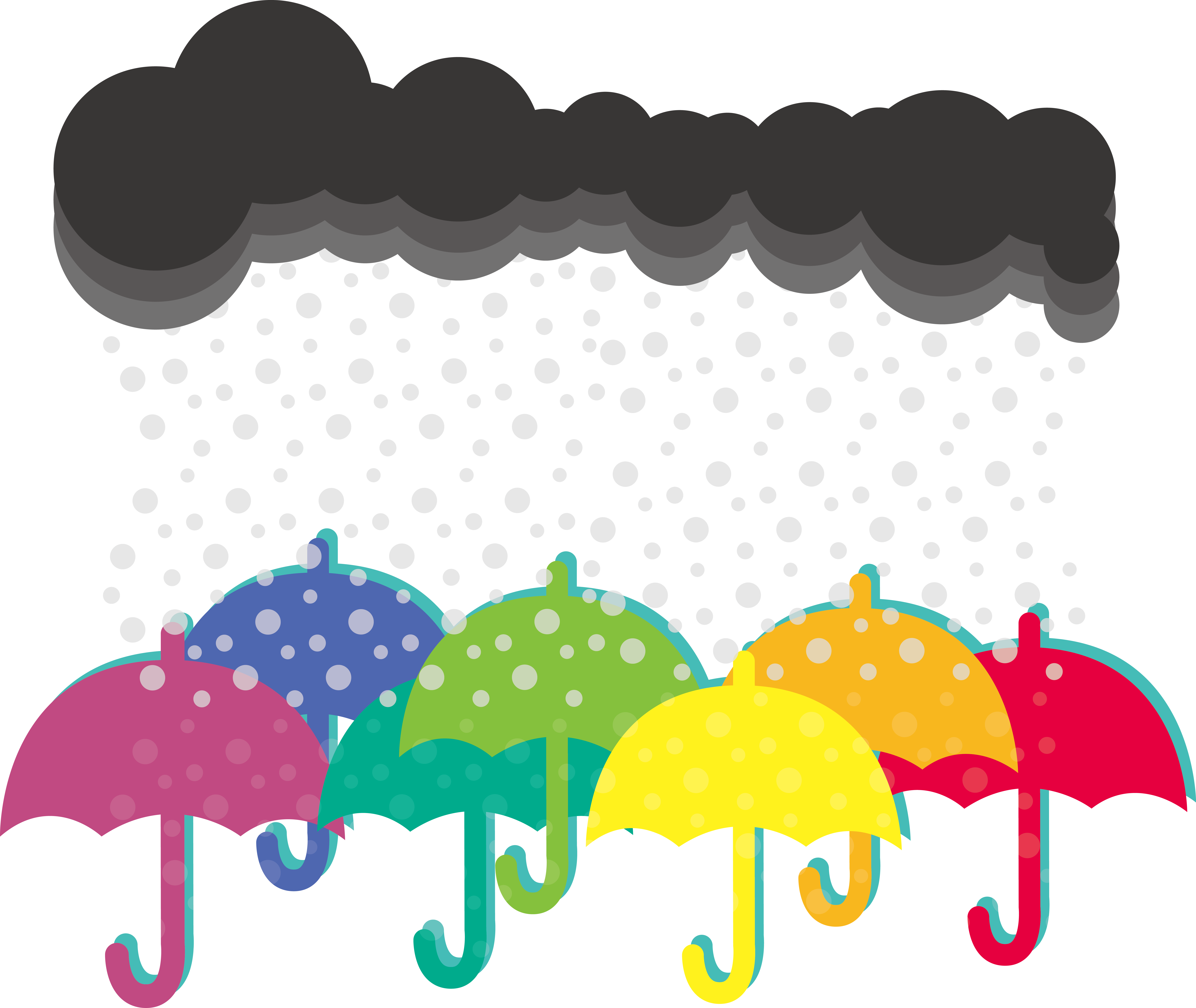 Rain Umbrella Clip Art - Rain Umbrella Clip Art (7513x6333)